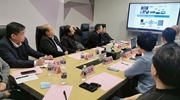 华苹科技集团领导与重庆市武隆区委区政府领导在上海举行会谈